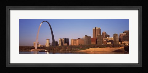 Framed Gateway Arch along Mississippi River, St. Louis, Missouri, USA 2013 Print