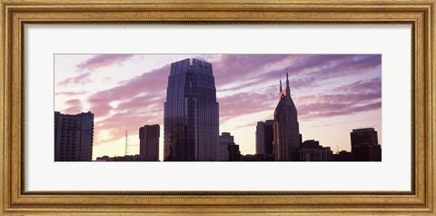 Framed Pinnacle at Symphony Place and BellSouth Building at sunset, Nashville, Tennessee, USA 2013 Print