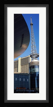 Framed Bridgestone Arena tower at Nashville, Tennessee, USA Print