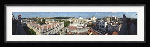 Framed High angle view of the city, Havana, Cuba Print