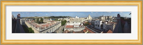 Framed High angle view of the city, Havana, Cuba Print