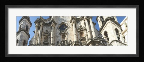 Framed Facade of a cathedral, Havana, Cuba Print