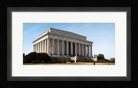Framed Facade of the Lincoln Memorial, The Mall, Washington DC, USA Print