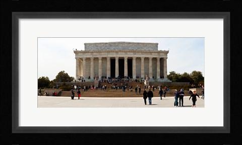 Framed People at Lincoln Memorial, The Mall, Washington DC, USA Print