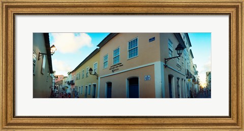 Framed Buildings in a city, Pelourinho, Salvador, Bahia, Brazil Print