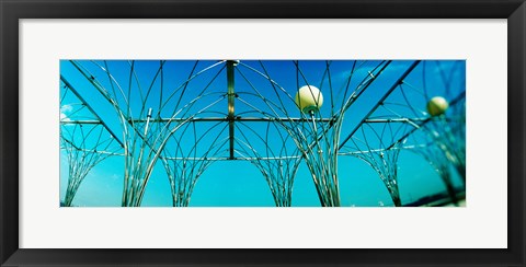 Framed Public art piece with lampposts, Staten island, New York City, New York State, USA Print
