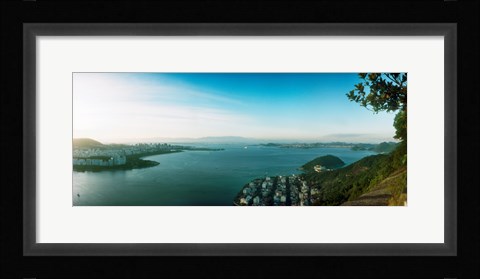 Framed Rio de Janeiro viewed from Sugarloaf Mountain, Brazil Print