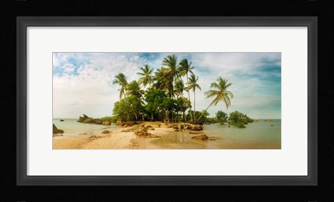 Framed Palm Trees in Morro De Sao Paulo, Brazil Print