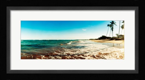 Framed Surf on the beach, Morro De Sao Paulo, Tinhare, Cairu, Bahia, Brazil Print