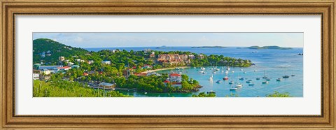 Framed Cruz Bay, St. John, US Virgin Islands Print