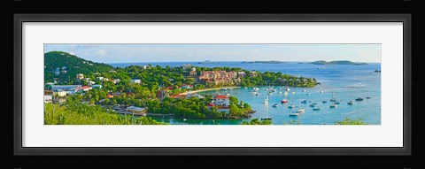 Framed Cruz Bay, St. John, US Virgin Islands Print