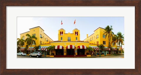 Framed Facade of a hotel, Colony Hotel, Delray Beach, Palm Beach County, Florida, USA Print