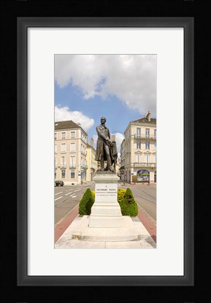 Framed Nicephore Niepce Statue, Chalon-Sur-Saone, Burgundy, France Print