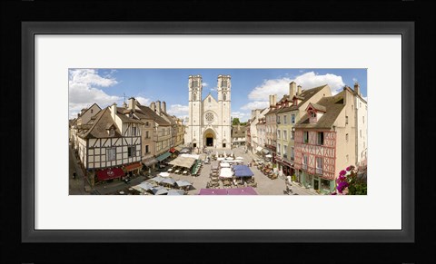 Framed Saint-Vincent De Chalon-Sur-Saone cathedral, Chalon-Sur-Saone, Burgundy, France Print