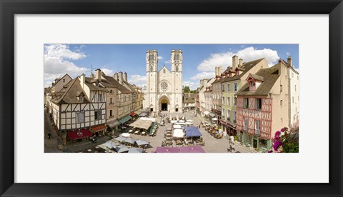 Framed Saint-Vincent De Chalon-Sur-Saone cathedral, Chalon-Sur-Saone, Burgundy, France Print