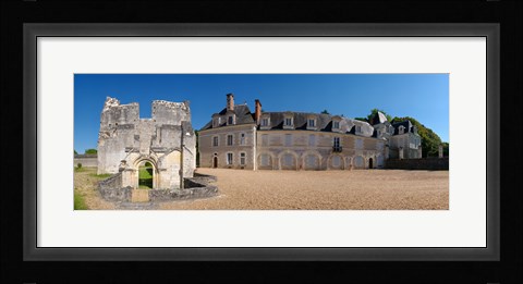 Framed Facade of an abbey, La Chartreuse Du Liget, Loire-et-Cher, Loire, Touraine, France Print