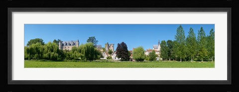 Framed Castle on a hill, Chateau De Montresor, Montresor, Indre-Et-Loire, Pays-De-La-Loire, Touraine, France Print