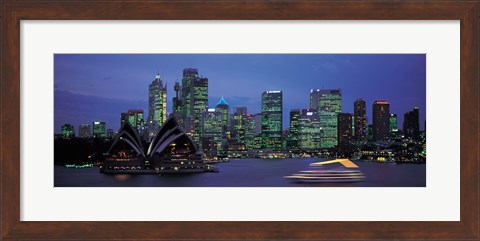 Framed Buildings at the waterfront, Sydney Opera House, Sydney, New South Wales, Australia Print