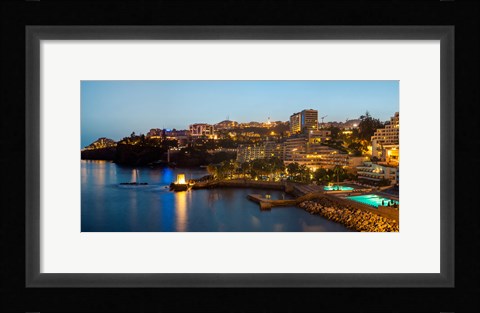 Framed Buildings at the waterfront, Funchal, Madeira, Portugal Print