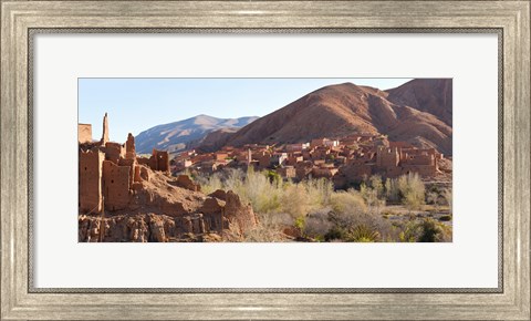 Framed Village in the Dades Valley, Morocco Print