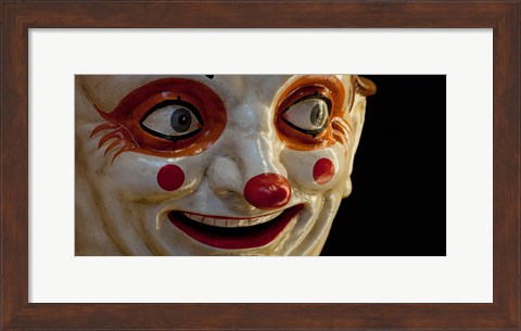 Framed Close-up of a clown at a shop, El Ingenio, Barcelona, Catalonia, Spain Print