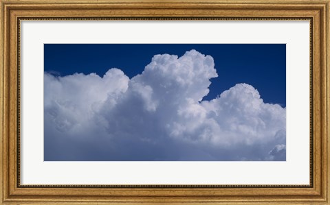 Framed Cumulus Clouds Against a Dark Sky Print