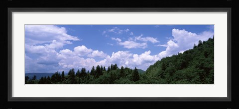 Framed Clouds over mountains, Cherokee, Blue Ridge Parkway, North Carolina, USA Print