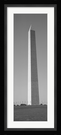 Framed Obelisk (black and white), Washington Monument, Washington DC Print
