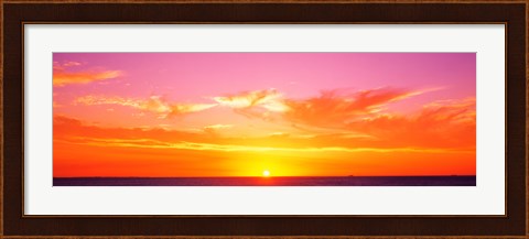 Framed Sunset Perth Australia Print