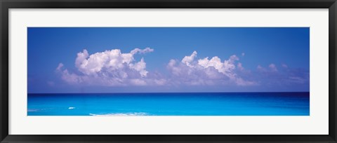 Framed Sea View, Cancun Mexico Print