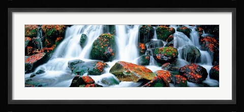 Framed Kibune River fall colors Kyoto Sagano Japan Print