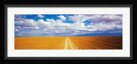 Framed Dirt road Amboseli Kenya Print