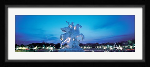 Framed Evening Place de la Concorde Paris France Print