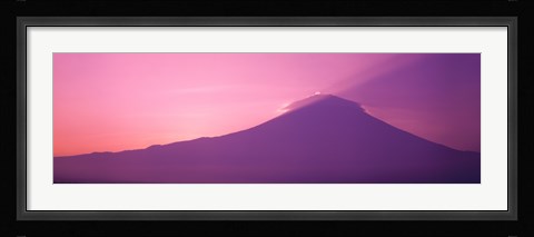 Framed Sunset over Mt Fuji Shizuoka Japan Print