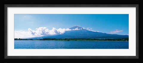 Framed Mt Fuji &amp; Tanuki-Ko Shizuoka Japan Print