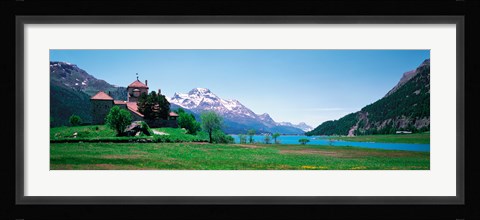 Framed Sils Maria Switzerland Print