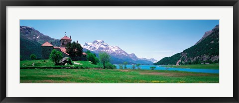 Framed Sils Maria Switzerland Print