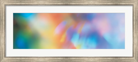 Framed Multi Color Abstract Print