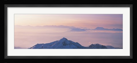 Framed Yokoteyama Shiga Kogen Nagano Japan Print