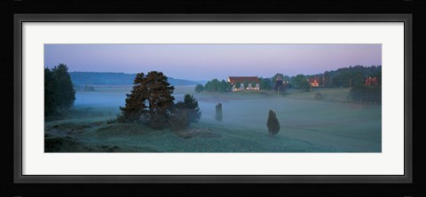 Framed Vada Church Brottby Vada Sjokullar Uppland Sweden Print