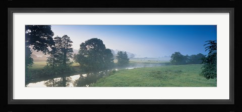 Framed Taw River near Barnstaple N Devon England Print
