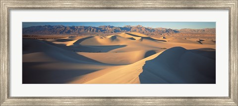Framed Sunset Mesquite Flat Dunes Death Valley National Park CA USA Print