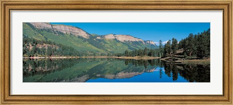 Framed Hariland Lake &amp; Hermosa Cliffs Durango CO USA Print