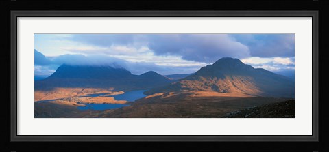 Framed Cul Moor &amp; Cul Beag (Mountains) Stac Pollaidh National Nature Reserve Scotland Print