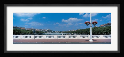 Framed Wilson Bridge Lyon France Print