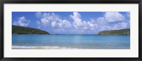 Framed Clouds over the sea, Salt Pond Bay, Virgin Islands National Park, St. John, US Virgin Islands Print