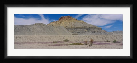 Framed Clouds over mountains, Caineville Mesa, Wayne County, Utah, USA Print