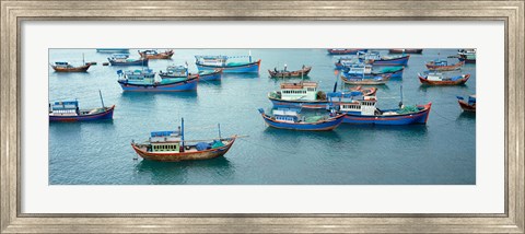 Framed Fishing boats, Mui Ne, Vietnam Print