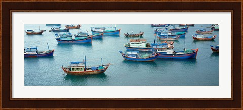 Framed Fishing boats, Mui Ne, Vietnam Print