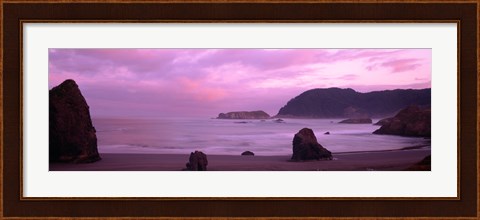 Framed Myers Creek Beach, Oregon Print